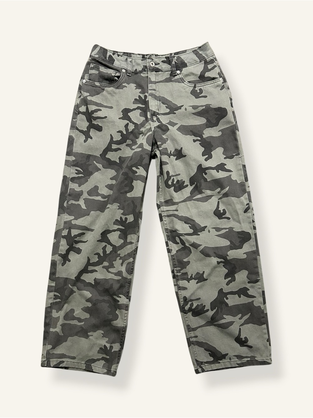 NWOT Vans Sirelle 5 Pocket Puddle Camo Trousers Loose fit
